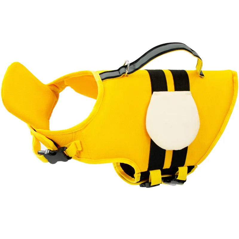 Cute Dog Life Jacket – Adjustable Safety Swim Vest with Grab Handle