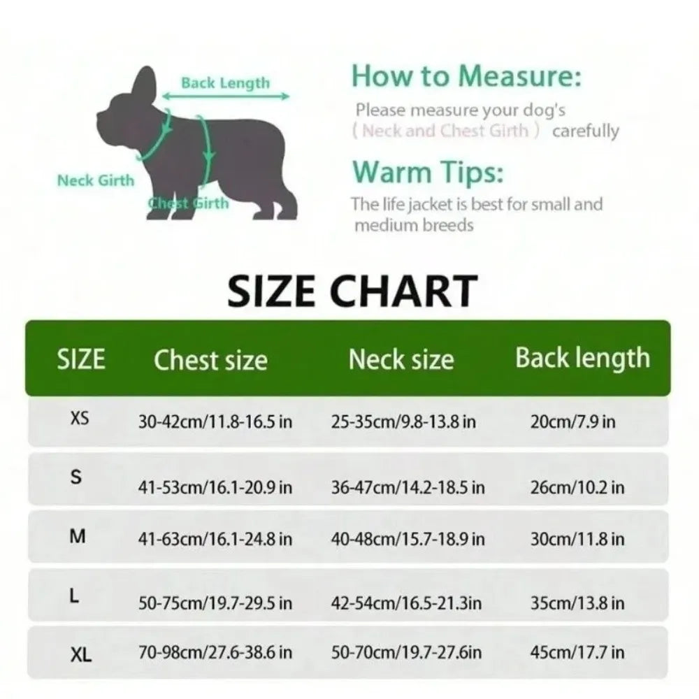 Adjustable Pet Life Vest for Swimming & Water Safety