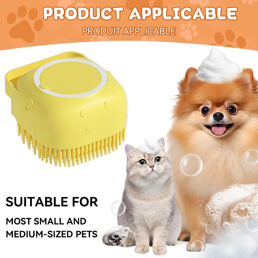 CheerMyPet™ Silicone Shampoo Dispenser Brush